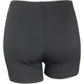 Schwarz - Back - Spiro Damen Softex Stretch Sport Shorts