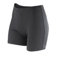 Schwarz - Front - Spiro Damen Softex Stretch Sport Shorts