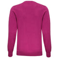 Hell rosa - Side - Asquith & Fox Herren Baumwolle reichen V-Ausschnitt Pullover