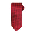 Rot - Front - Premier Herren Krawatte mit Sternen Muster