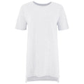 Weiß - Front - Comfy Co Damen Übergröße Sleepy T Kurzarm Pyjama T-Shirt