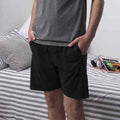 Schwarz - Back - Comfy Co Herren elastische Lounge Shorts