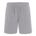 Grau meliert - Back - Comfy Co Herren elastische Lounge Shorts