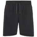 Schwarz - Front - Comfy Co Herren elastische Lounge Shorts