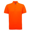 Orange - Front - Asquith&Fox Herren Poloshirt
