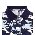 Camo Blau - Side - Asquith & Fox Camo Herren Poloshirt
