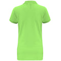 Neon Grün - Back - Asquith & Fox Damen Kurzarm Performance Blend Polo Shirt