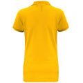 Sonnenblumengelb - Back - Asquith & Fox Damen Kurzarm Performance Blend Polo Shirt