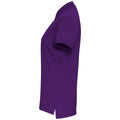 Violett - Side - Asquith & Fox Damen Kurzarm Performance Blend Polo Shirt