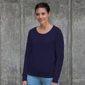 Oxford-Marineblau - Back - AWDis Hoods Damen Sweatshirt Girlie Fashion