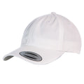 Weiß - Front - Yupoong Flexfit 6 Panel Baseball Kappe mit Schnalle