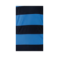 Hellblau-Navy Streifen - Side - Gilbert Rugby Herren Xact Match Kurzarm Rugby Shirt