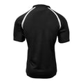Schwarz - Back - Gilbert Rugby Herren Xact Match Kurzarm Rugby Shirt