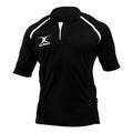 Schwarz - Front - Gilbert Rugby Kinder Xact Match Kurzarm Rugby Shirt