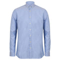 Blau - Front - Henbury Herren Modern Langarm Oxford Hemd