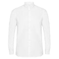 Weiß - Front - Henbury Herren Modern Langarm Oxford Hemd