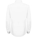 Weiß - Back - Henbury Damen Modern Langarm Oxford Bluse