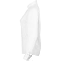 Weiß - Side - Henbury Damen Modern Langarm Oxford Bluse