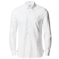 Weiß - Front - Nimbus Herren Rochester Slim Fit Langarm Oxford Hemd