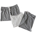 Weiß-Grau Meliert - Pack Shot - Towel City Damen Pyjama Tank Top und Shorts Set