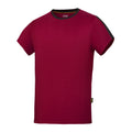 Chilli Rot-Schwarz - Front - Snickers Herren AllroundWork Kurzarm T-Shirt