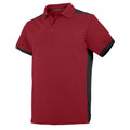 Chilli Rot-Schwarz - Front - Snickers Herren AllroundWork Kurzarm Polo Shirt