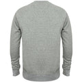 Grau meliert - Back - Skinni Fit Unisex-Sweatshirt Slim-Fit