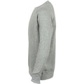 Grau meliert - Side - Skinni Fit Unisex-Sweatshirt Slim-Fit