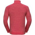 Rot Meliert - Back - Russell Herren HD 1-4 Zip Sweatshirt