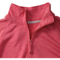 Rot Meliert - Side - Russell Herren HD 1-4 Zip Sweatshirt