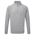 Silber Meliert - Front - Russell Herren HD 1-4 Zip Sweatshirt