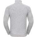 Silber Meliert - Back - Russell Herren HD 1-4 Zip Sweatshirt