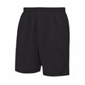 Schwarz - Front - AWDis Just Cool Kinder Sport Shorts