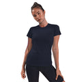 Marineblau - Back - Tri Dri Damen Performance Kurzarm T-Shirt