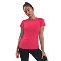 Dunkles Pink - Back - Tri Dri Damen Performance Kurzarm T-Shirt