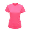 Leucht Pink - Front - Tri Dri Damen Performance Kurzarm T-Shirt