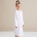 Weiß - Side - Towel City Kinder Kimono Style Bademantel