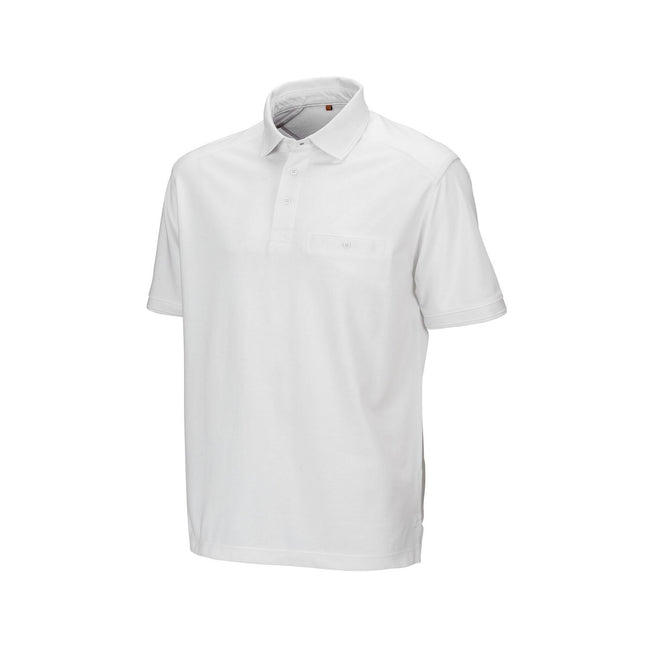 Weiß - Front - Result Herren Work-Guard Apex Kurzarm Polo Shirt