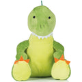 Grün - Front - Mumbles Kinder Zippie Plüsch Dinosaurier Spielzeug