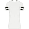 Weiß-Schwarz - Front - Build Your Brand Unisex Streifen Jersey Kurzarm T-Shirt