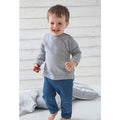 Grau Melliert - Side - Babybugz Baby-Babies Sweatshirt