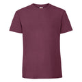 Burgunder - Front - Fruit Of The Loom Herren Premium T-Shirt