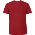Rot - Front - Fruit Of The Loom Herren Premium T-Shirt