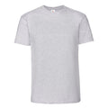 Grau meliert - Back - Fruit Of The Loom Herren Premium T-Shirt