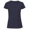 Marineblau - Back - Fruit Of The Damen T-Shirt, enganliegend