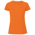 Orange - Back - Fruit Of The Damen T-Shirt, enganliegend