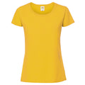 Sonnenblume - Front - Fruit Of The Damen T-Shirt, enganliegend
