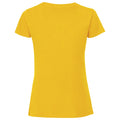Sonnenblume - Back - Fruit Of The Damen T-Shirt, enganliegend
