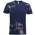 Marineblau - Front - Colortone Unisex Bleache Out T-Shirt
