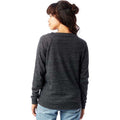 Eco Schwarz - Side - Alternative Apparel Damen Eco-Jersey-Pullover, legere Passform